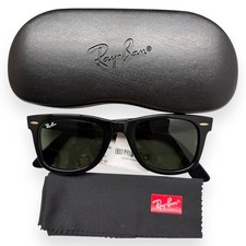 Ray-Ban Wayfarer Sunglasses RB 2140 1358/31 Polished Black 50mm w/case Display