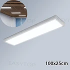 LED Panel Ceiling Light 100cm Flat Bathroom Ceiling Lamp 6500K IP44 Waterproof White