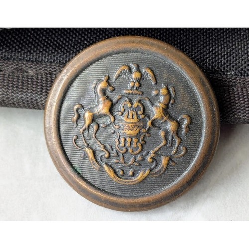 Vintage Pennsylvania PA Metal Military Uniform Button Saco Uniforms Antique