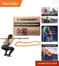 Extra Thick Booty Bands for Glutes Legs - 5 Resistance Levels eGuide Incl...