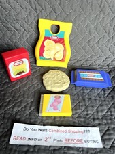 Little Tikes Food LOT 5 Shop N Learn Smart Checkout GUM CANDY BAR CHIPS COOKIE 