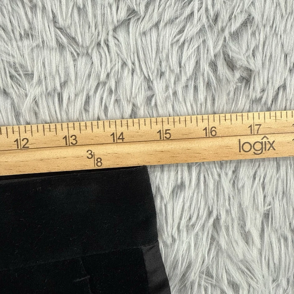 Pantalones de terciopelo Theory para mujer 2 negros acampanados pierna esmoquin estilo caprichoso Foto 3 de 4