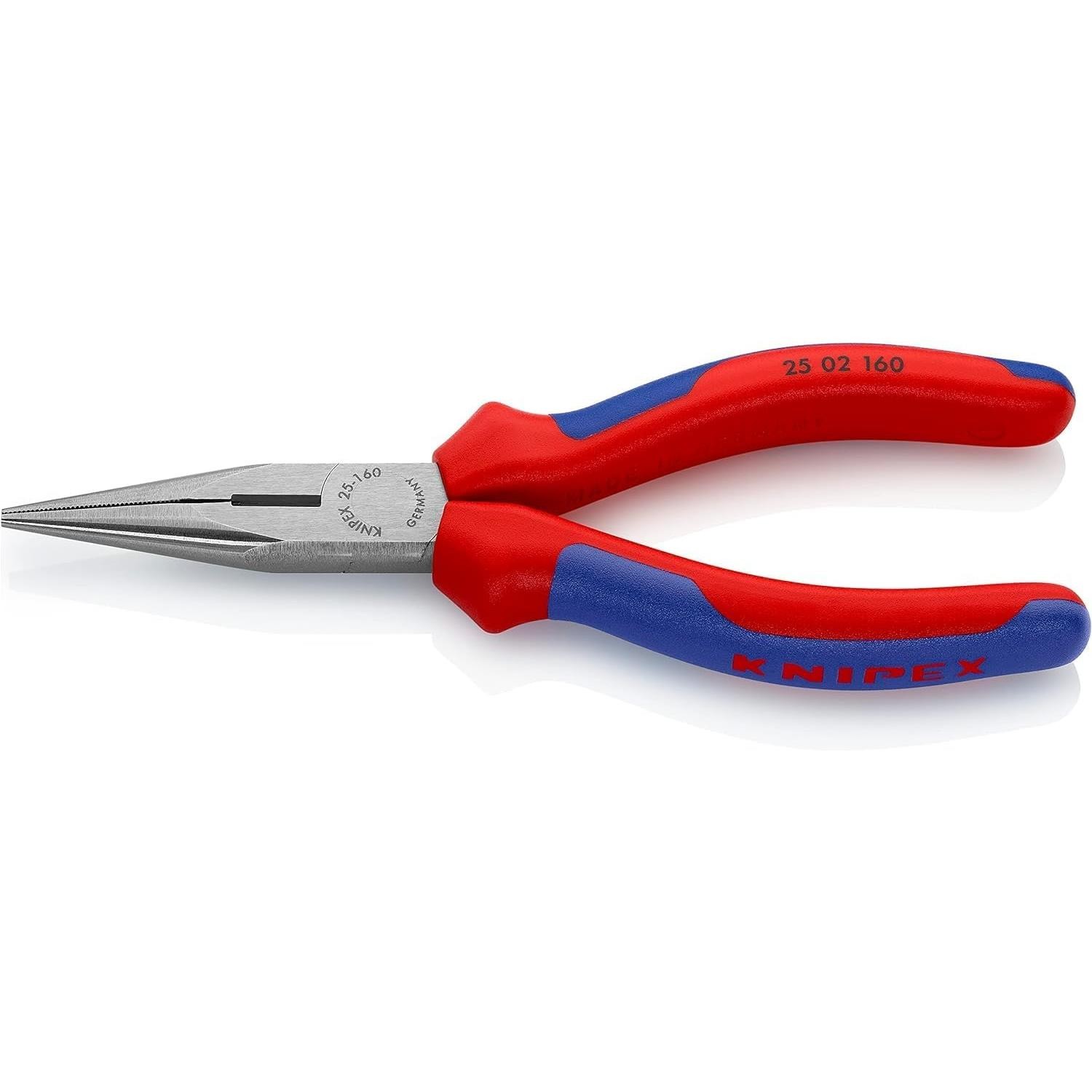 Pince demi-ronde Knipex 25 02 160 noire atramentisée de 160 mm