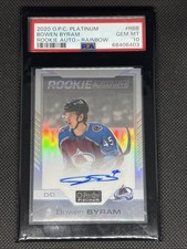 2020 O-Pee-Chee Platinum Rookie Rainbow Bowen Byram #R-BB PSA 10 GEM MT Auto