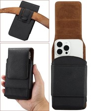 Leather Oxford Phone Pouch With Belt Clip - Premium Universal Holster for Phone