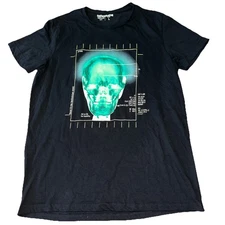 Clockhouse Men’s Tee Shirt Black Size L Skull Best X Ray Tech Ever 