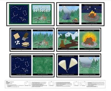 Blank Quilting - Little Library - 36" The Great Outdoors Soft Book Panel - Multi