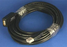 USB 2.0 Extension Cable Black 33ft A-Male to A-Female Active