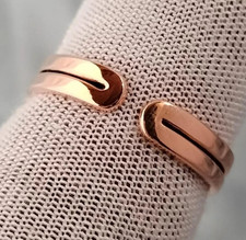 Solid Pure Copper Minimalist Healing Ring, Handmade, Unisex, Plain Band