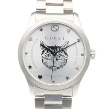 Gucci G Timeless Watch Stainless Steel 126.4/YA1264095 Quartz Men's GUCCI Used C
