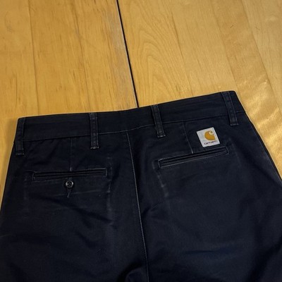 Carhartt Sid Pants Hose Herren Navy Blau 30x32 Baumwolle Chino Style