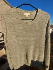 New! Beautiful Sage Green Appleseeds Womans Large crewneck Sweater.