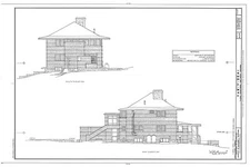 7. South east elevations - Tan-Y-Deri, Taliesin, Spring Green, Sauk County, WI