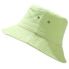 Trendy Bucket Hat Beach Sun Hat for Women Men Summer Sun One Size Light Green