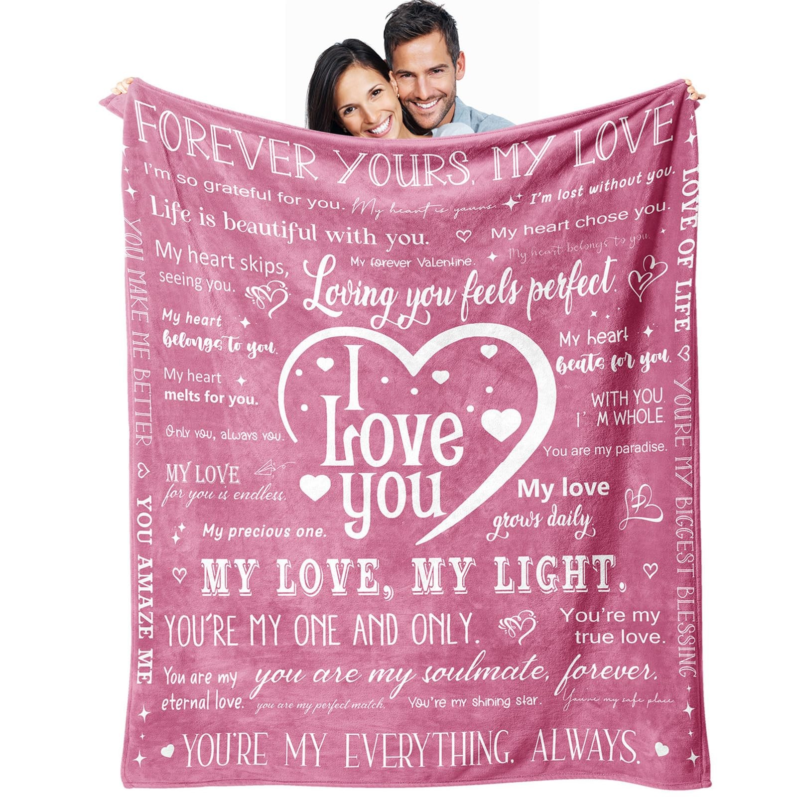 Valentines Day Blanket Valentines Gifts for Men 50X60 I Love You Soft Throw B...