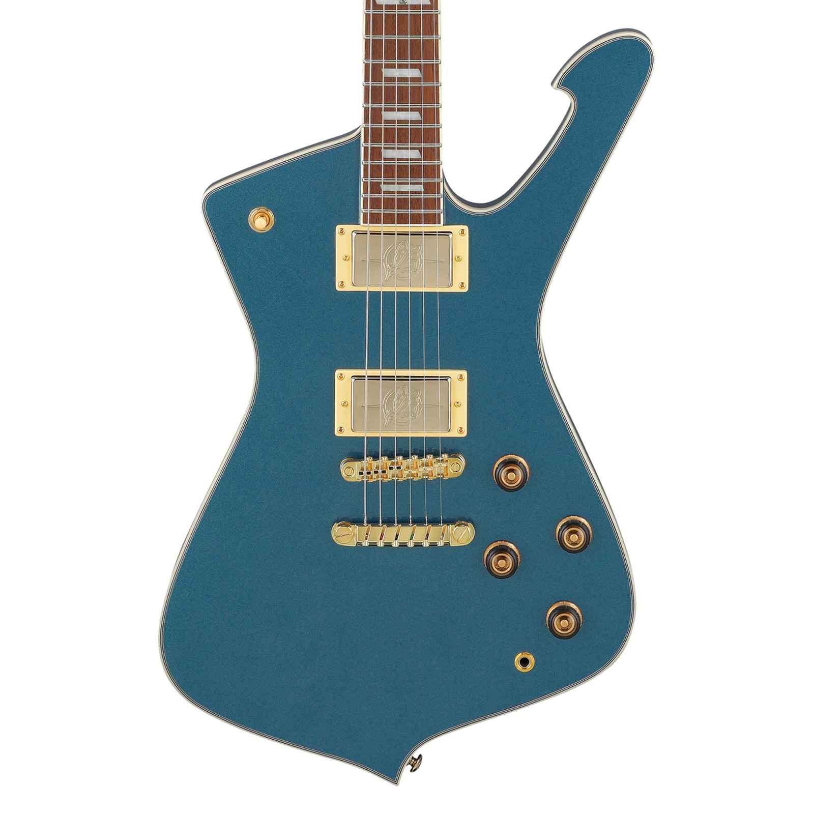 Used Ibanez IC420ABM Iceman Electric Guitar w/Bag - Antique Blue Metallic