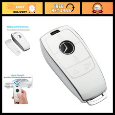 White Soft Tpu Key Fob Cover Protector For Mercedes Benz Gle Gls E-class C-class