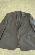 Lauren Ralph Lauren Men's Navy Blue 100 Wool Natural Stretch Blazer Sz 52R
