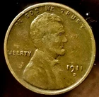1911-D Lincoln Wheat Penny Cent Fine F Coin