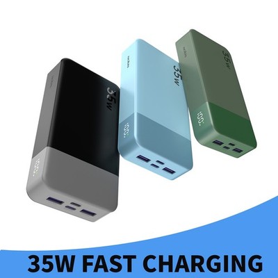 35W Portable Power Bank Fast External Backup Battery Charger For Cell Phone