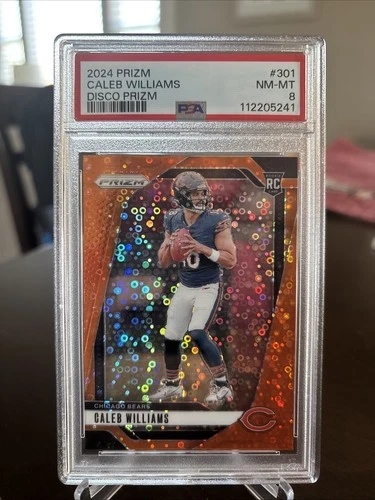 2024 Panini Prizm Caleb Williams DISCO PRIZM RC #301 PSA 8 NM-MT