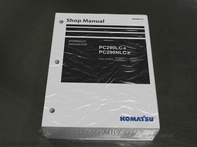 Komatsu PC290LC-8,PC290NLC-8 Hydraulic Excavator Service Manual Repair Shop Book