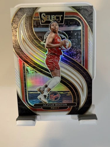 2025 Panini WNBA Select Aliyah Boston Premier Level White Prizm #26/99 Fever