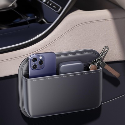 Driver's Car Storage Bag, Small Car Side Pocket Organizer for Car Seats, Door...