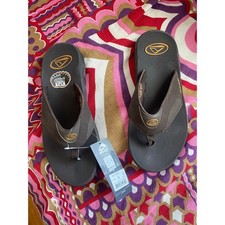 NWT Reef Fanning Sandals Mens Size 9 Brown Bottle Opener