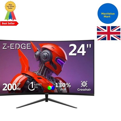 Erhöhen Sie Ihr Spiel mit einem 24 Zoll Curved Monitor: 200 Hz, FreeSync, lebendige Farben