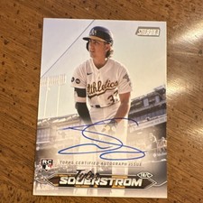 Topps 2024 Stadium Tyler Soderstrom Rookie Autograph Card #SCBA-TS. rookie card picture