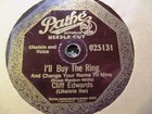 1925 Cliff Edwards UKULELE IKE CHEATING/ I'll buy the Ring PATHE-Actuelle 025131 — photo 1