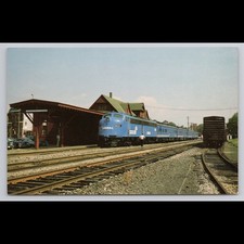 Vintage Stroudsburg Pennsylvania Train Postcard 1977 Unposted Scenic Collectible