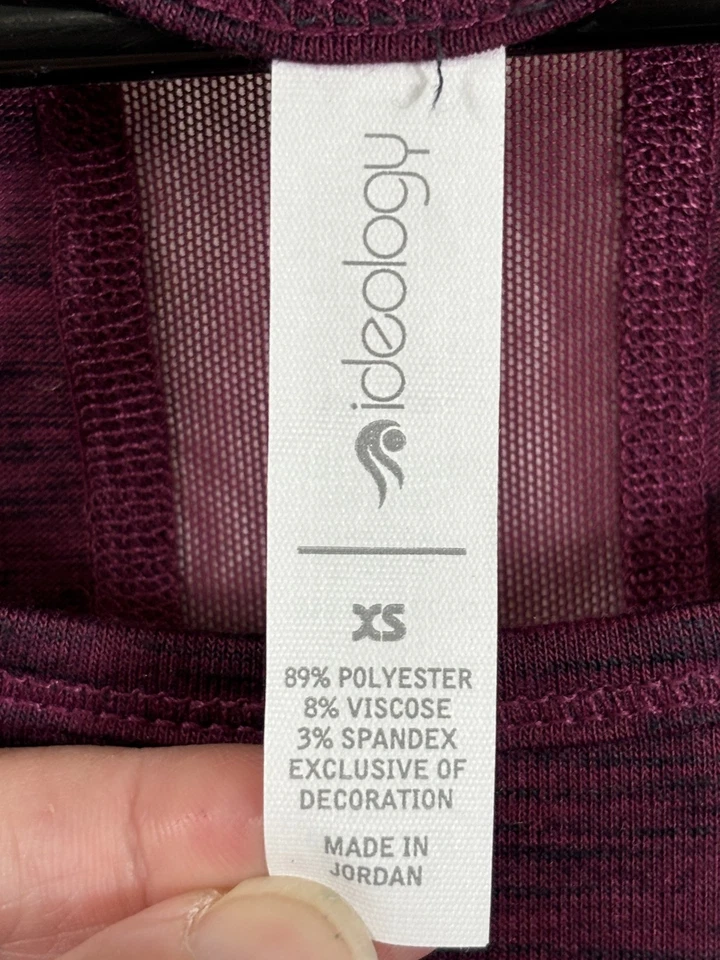 Camisa Ideology Para Mujer XS Manga Larga Raglán Top Jaspeado Pullover Atlético Casu Foto 4 de 4