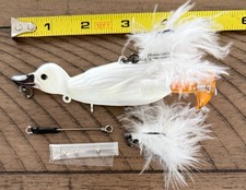 3D Suicide Duck 4.25" 1oz Floating Buzz & Splash Fishing Lure Muskie Pike Bass