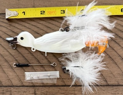 3D Suicide Duck 4.25'' 1oz Floating Buzz & Splash Fishing Lure Muskie Pike Bass