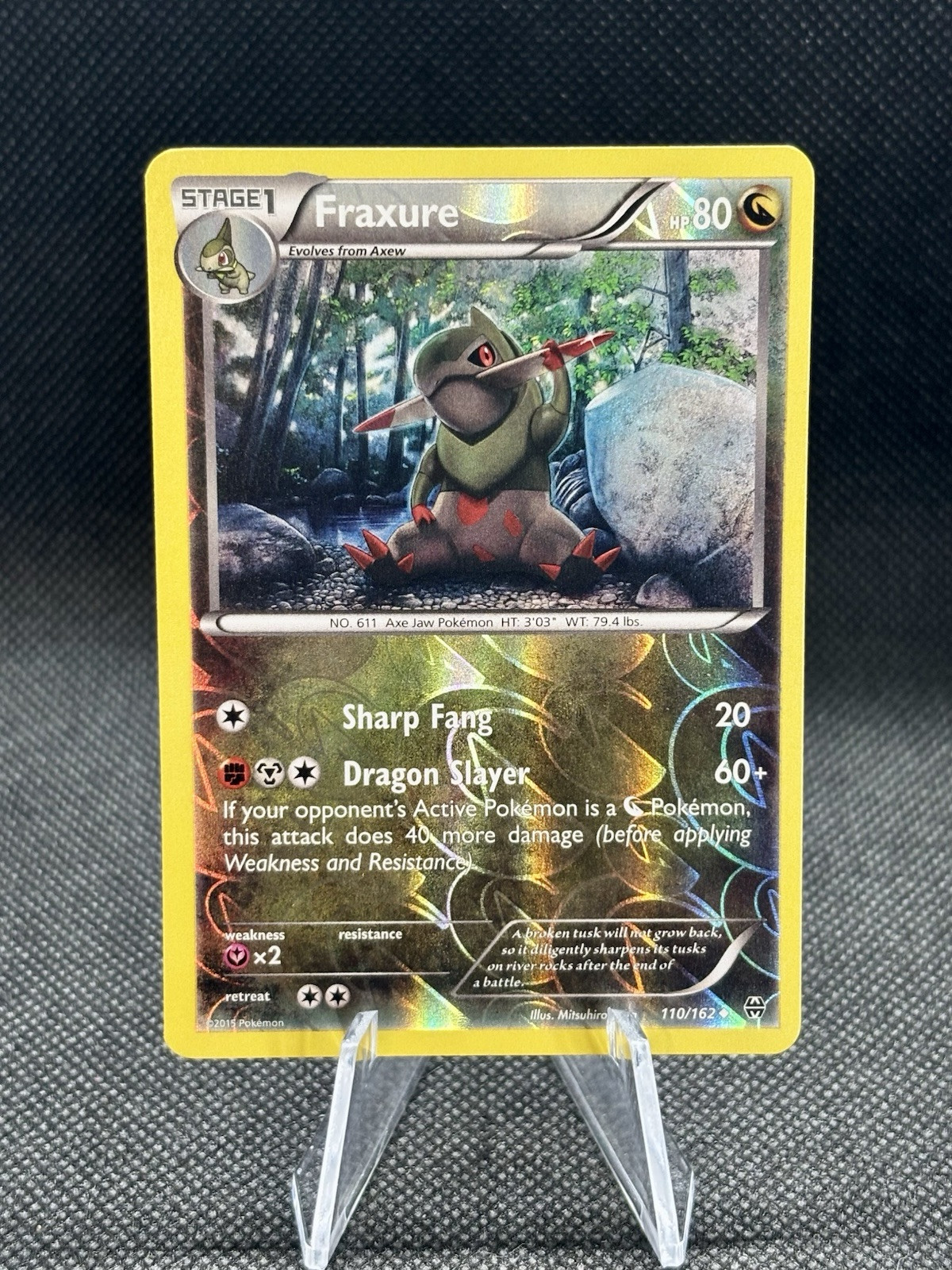 Pokemon XY - BREAKthrough 110/162 Fraxure Reverse Holo
