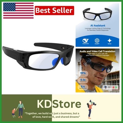AI Smart Glasses with Real-Time Translation & Music Streaming for All Activities