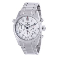 Longines Spirit Chronograph Automatic Chronometer Silver Dial Men's Watch