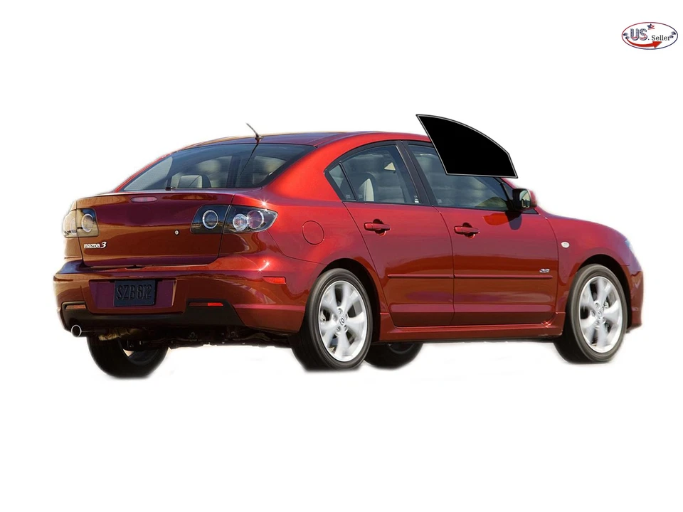 Computerized Custom PreCut 2Ply Window Tint Film Kit For 2004-2009 Mazda 3 Sedan - Image 2 of 4