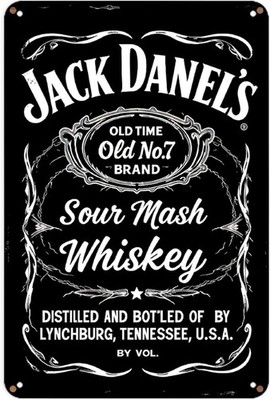 Jack Daniels Whiskey Tin Metal Signs Vintage Whiskey Bar Metal
