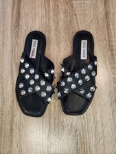 Steve Madden Spikey or Skyler black studded slide sandals Size 6