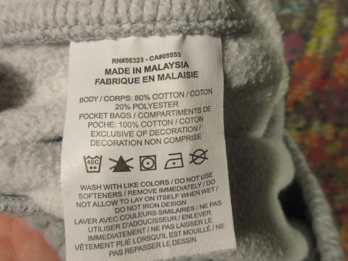 Nike Cargo Sweatpants Youth L Gray Fleece Joggers 26 In Inseam - Picture 9 of 12