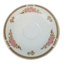 Fairfield Floral Mist Saucer 6" Fine Porcelain China Yung Shen