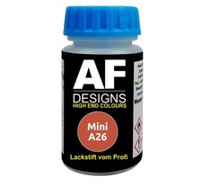 Lackstift für Mini A26 Hot Orange Metallic schnelltrocknend Tupflack Autolack