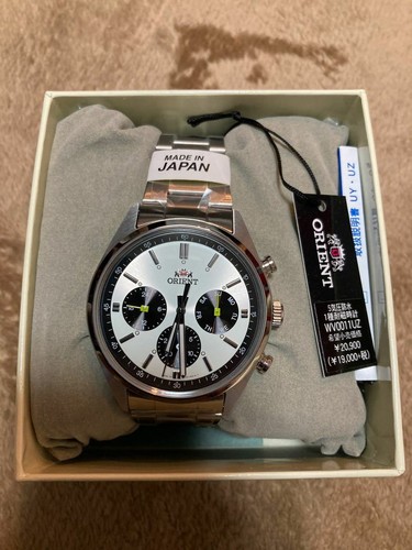 Orient Neo 70s PANDA WV0011UZ Quartz Silver Dial Date Chronograph Mens  Watch | eBay