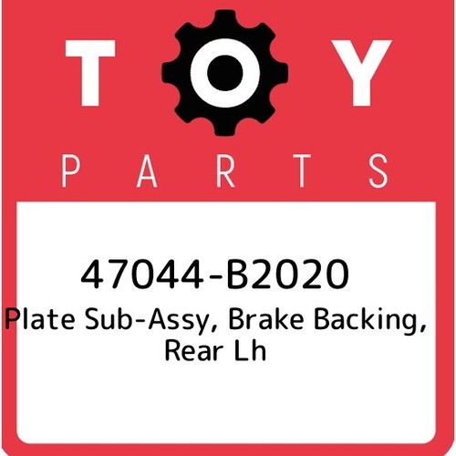 Genuine Toyota Plate sub-assy, brake backing, Rear R & L Set