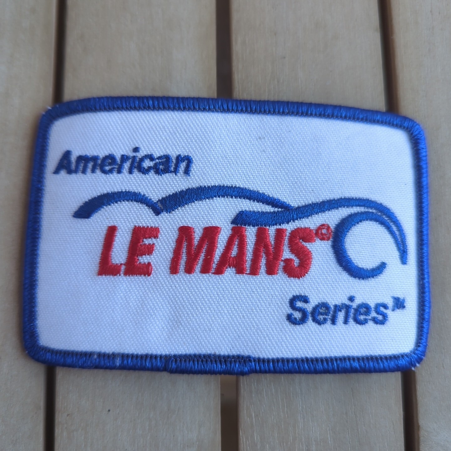 American Le Mans Series Racing Vintage Iron On Patch 4x2.5