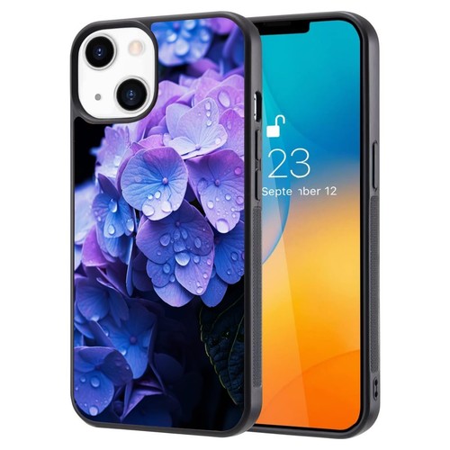 For iPhone SE XS XR Max 5 6 7 8 Plus Fitted Case Skin vibrant hydrangeas rainbow - Picture 22 of 25