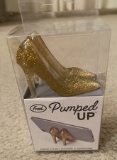 Fred Pumped Up Gold Glitter High Heels Phone Stand